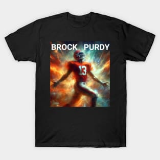 Brock Purdy oil paint American football T-Shirt